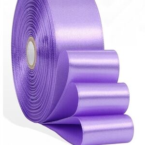 *(5 Yards of Orchid Double Face Satin Ribbon 3 Inches Wide)*